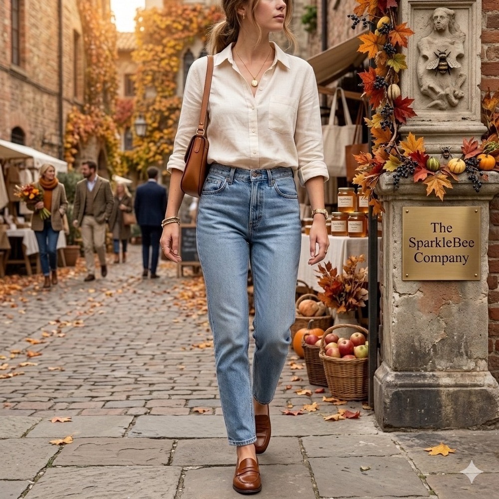 Ralph Lauren Jeans Co Blue Straight Leg Denim 4P Petite Classic Minimalist Look